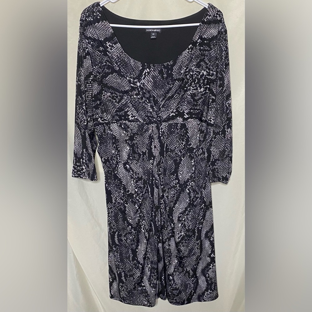 Fashion Bug Snakeskin Print Dress
